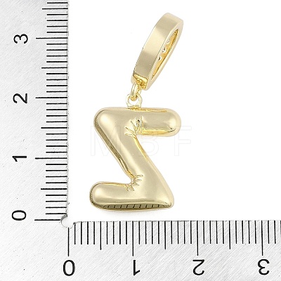Brass Micro Pave Clear Cubic Zirconia Pendants KK-M289-01Z-G-1
