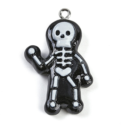 Halloween Theme Resin Pendants RESI-M046-01B-01-1