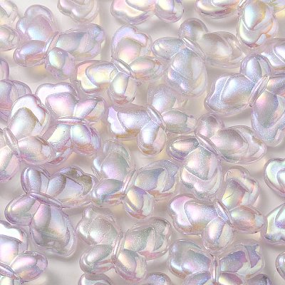 UV Plating Luminous Transparent Acrylic Beads OACR-P010-11D-1