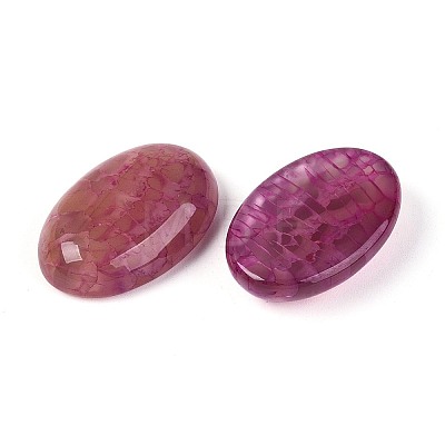 Natural Crackle Agate(Dyed & Heated) Cabochons G-N361-05B-04-1