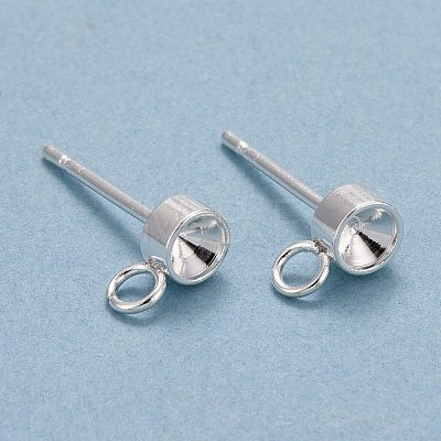 304 Stainless Steel Stud Earring Findings STAS-H410-04S-A-1