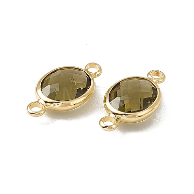 Transparent K9 Glass Connector Charms GLAA-A005-10G-08-1