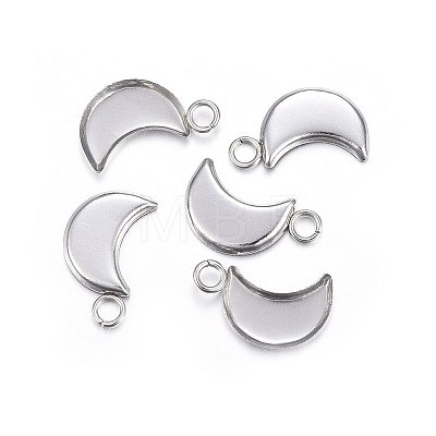 304 Stainless Steel Pendant Cabochon Settings STAS-P210-05P-1