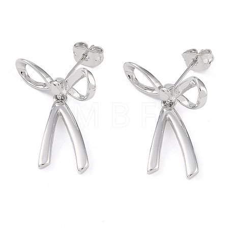 Brass Stud Earrings for Women EJEW-S225-03P-1