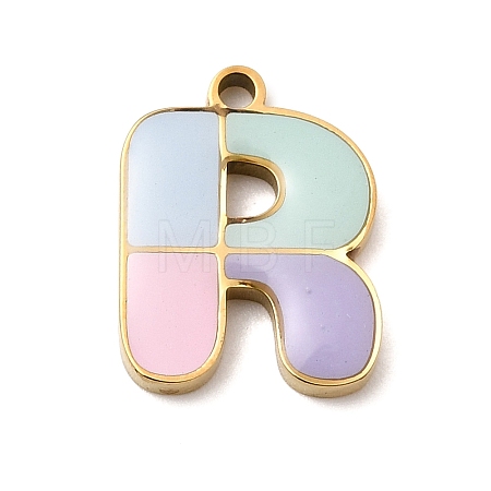 304 Stainless Steel Pendants STAS-K297-09R-G-1