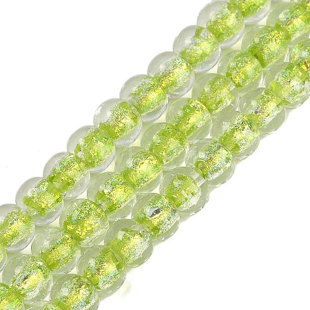 Handmade Foil Lampwork Beads Strands FOIL-K003-04I-1
