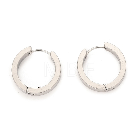 Tarnish Resistant 304 Stainless Steel Huggie Hoop Earrings X-EJEW-O087-09G-P-1