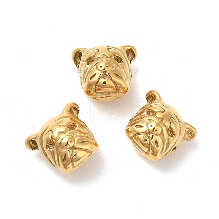 Ion Plating(IP) 304 Stainless Steel Puppy Beads STAS-K152-01G-1