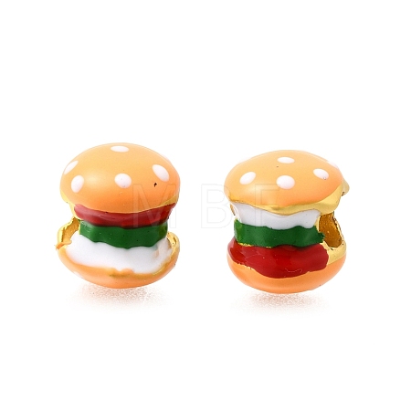 Alloy Enamel European Beads MPDL-F020-10A-MG-1