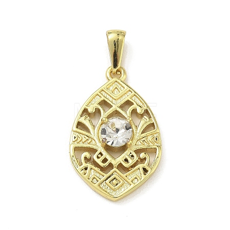 304 Stainless Steel Crystal Rhinestone Pendants STAS-C179-05G-1