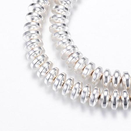 Electroplate Non-magnetic Synthetic Hematite Bead Strands G-Q465-19S-1