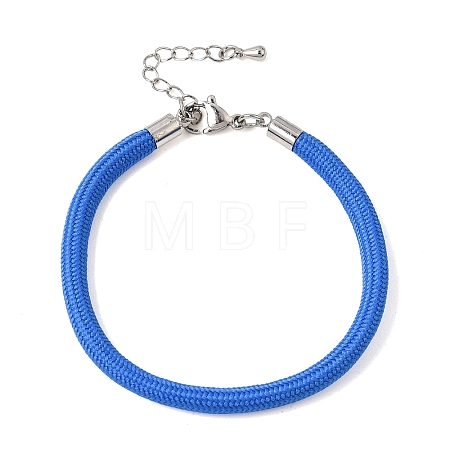 Braided Round Polyester Cord Bracelet Makings FB-CBAEDA0-01P-31-1