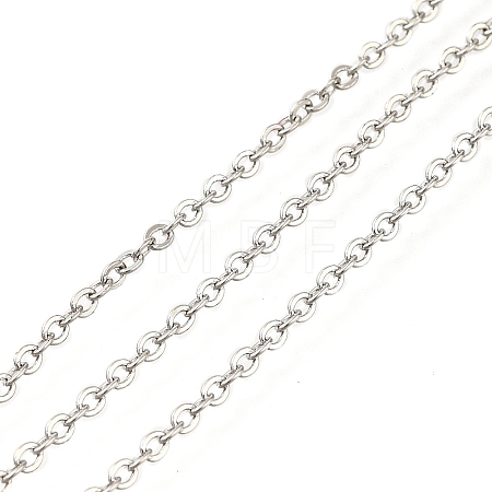 Rack Plating Brass Cable Chains CHC-M001-01P-1