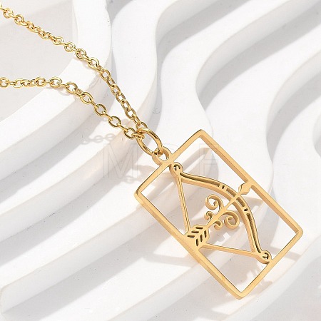 304 Stainless Steel Necklace LS-NJEW-D330-01G-09-1