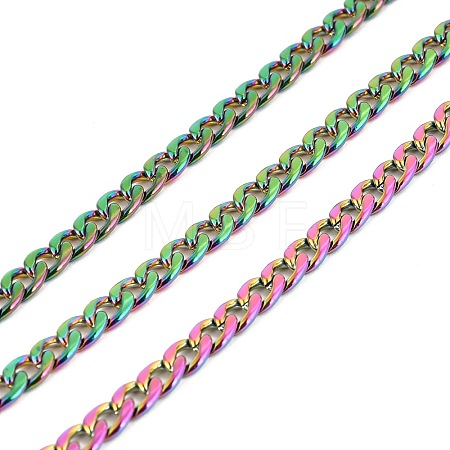 PVD Vacuum Plating 304 Stainless Steel Cuban Link Chains CHS-K016-02B-MC-1