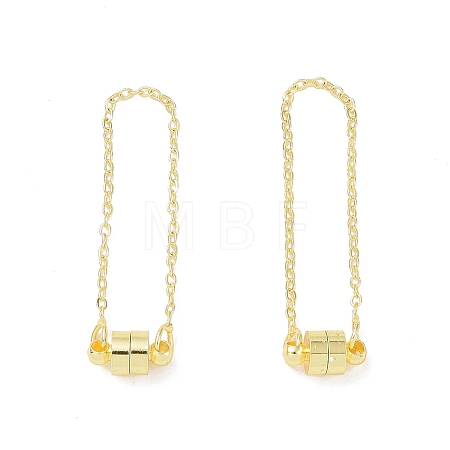 Brass Magnetic Clasp with Cable Safety Chain X-KK-F839-035G-1