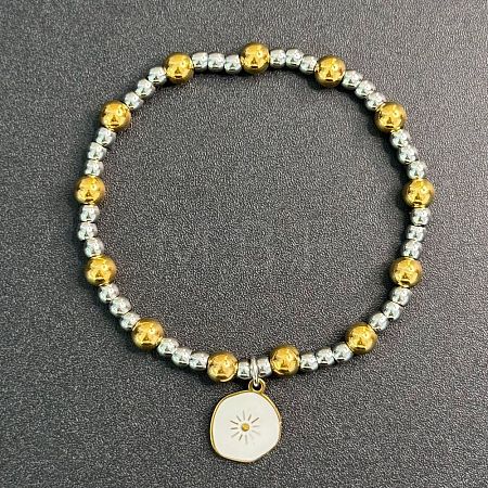 304 Stainless Steel
Enamel Charm Bracelets FS-WGA0F88-04-1