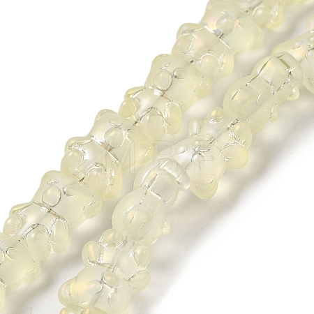 Electroplate Glass Beads Strands EGLA-Q127-A02-01H-1