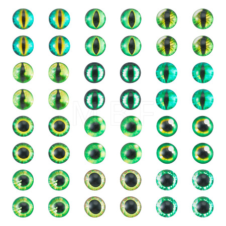 70Pcs 2 Styles Glass Cabochons GLAA-TADJ0001-18B-1