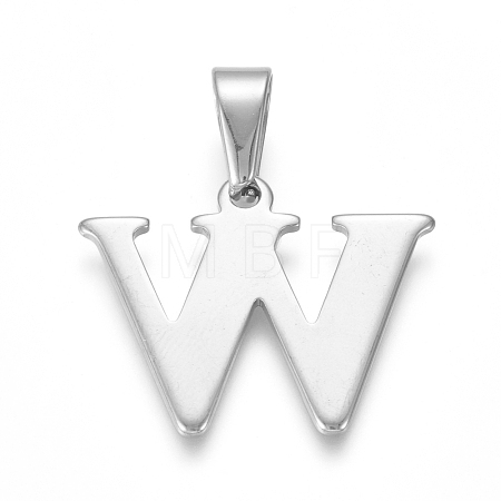 Non-Tarnish 304 Stainless Steel Pendants STAS-F106-95P-W-1