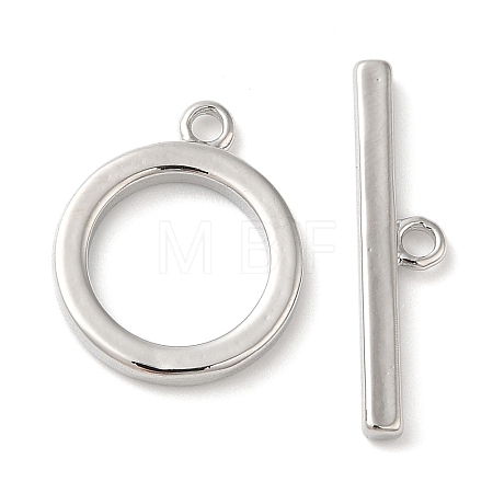 Brass Toggle Clasps X-KK-E057-09P-1