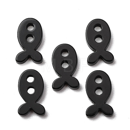 2-Hole Marine Organisms Opaque Resin Buttons RE-CBAE064-05B-1