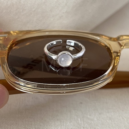 Brass with Moonstone Cuff Open Rings FS-WG4ACC0-02-1