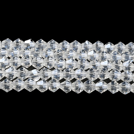 Transparent Electroplate Glass Beads Strands EGLA-A039-T2mm-A13-1