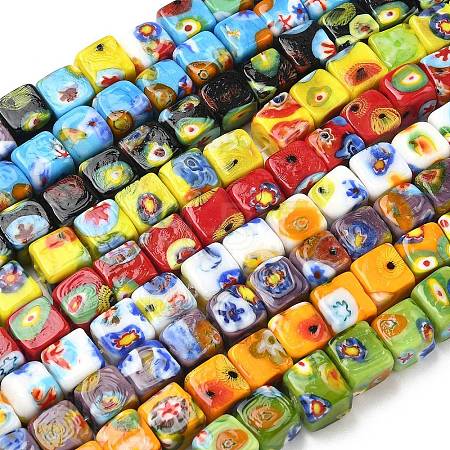 Handmade Millefiori Lampwork Beads LAMP-G170-04-1