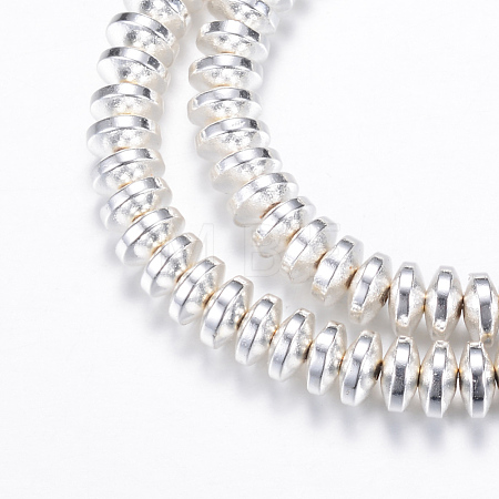 Electroplate Non-magnetic Synthetic Hematite Bead Strands X-G-Q465-11S-1