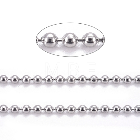 304 Stainless Steel Ball Chains CHS-F009-01A-P-1