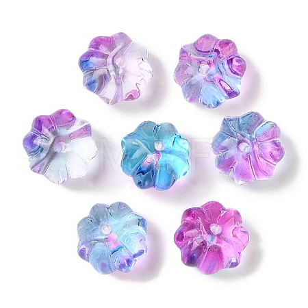 Transparent Spray Paint Glass Beads GLAA-Z011-10C-1