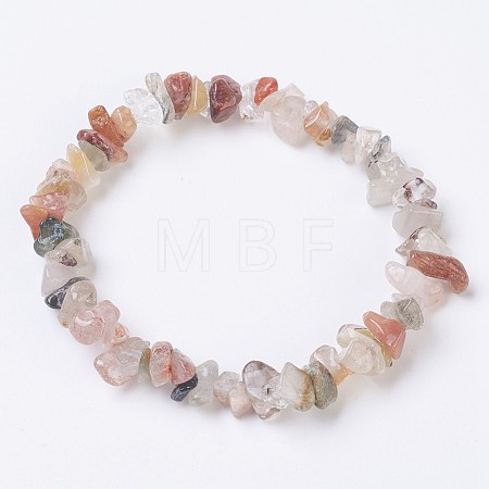 Natural Rutilated Quartz Stretch Bracelets X-BJEW-JB03681-05-1