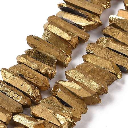 Natural Quartz Crystal Points Beads Strands G-K181-B15-1