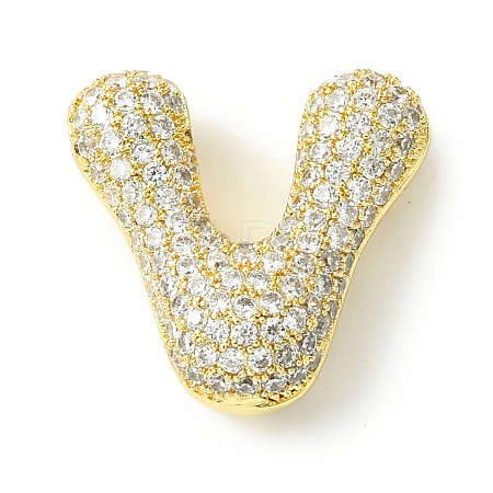Rack Plating Brass Cubic Zirconia Pendants KK-S378-02G-V-1