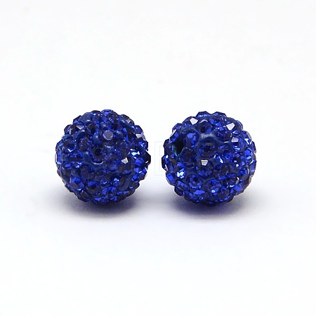 Polymer Clay Rhinestone Beads X-RB-A053-4mm-05-1