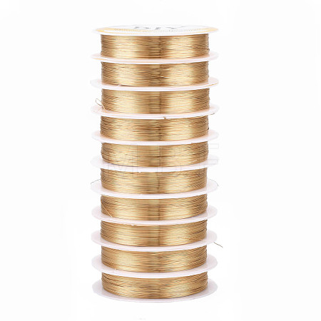 Round Copper Jewelry Wire X-CWIR-Q006-0.3mm-KC-1