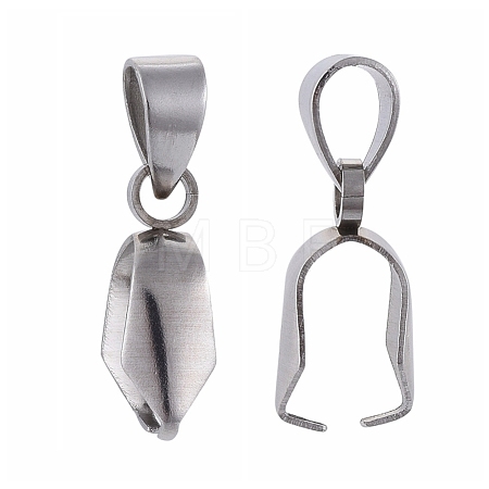 Tarnish Resistant 304 Stainless Steel Ice Pick Pinch Bails STAS-Q182-01-1
