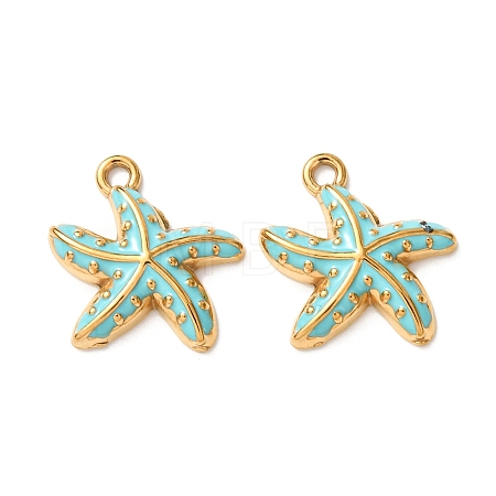 304 Stainless Steel Enamel Pendants STAS-Z193-13G-03A-1