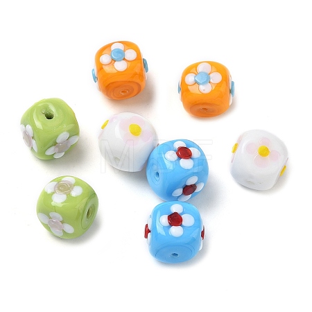 Handmade Lampwork Enamel Beads LAMP-Z020-07-1