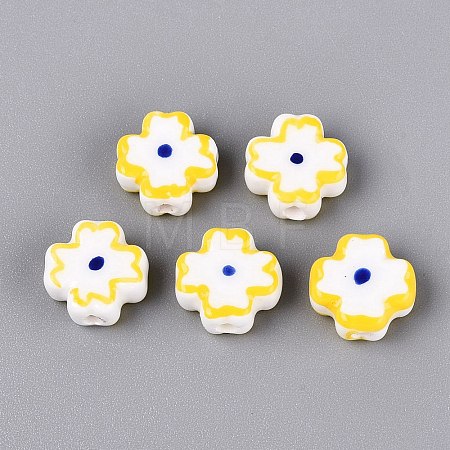 Handmade Porcelain Beads PORC-N012-15E-1
