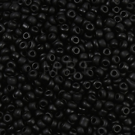 Frosted Opaque 8/0 Glass Seed Beads SEED-R029-3mm-A07-1
