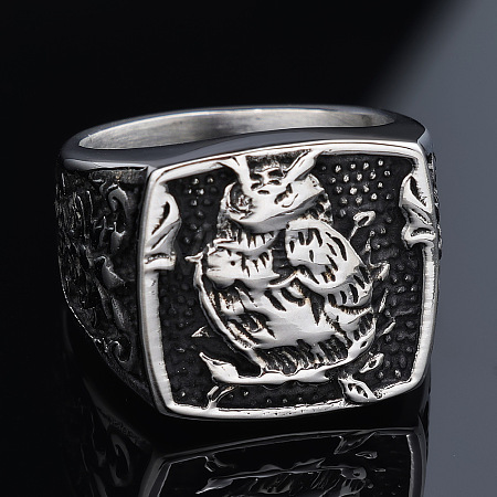 304 Stainless Steel Finger Rings for Men WGC5670-01-1