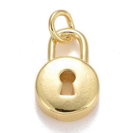 Rack Plating Brass Pendants KK-E275-05G-1