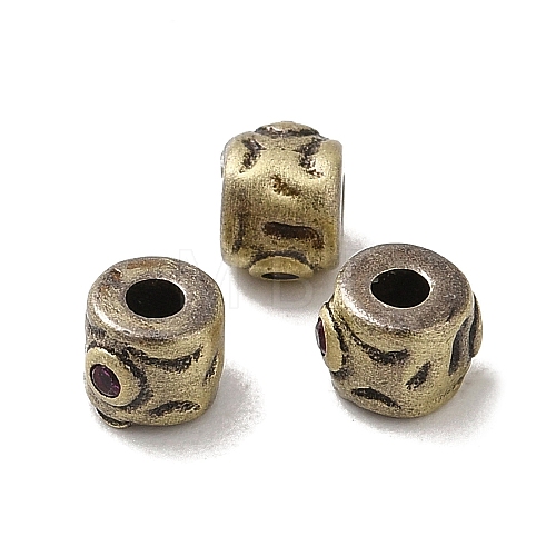 Tibetan Style Rack Plating Brass Beads KK-Q805-41AB-1