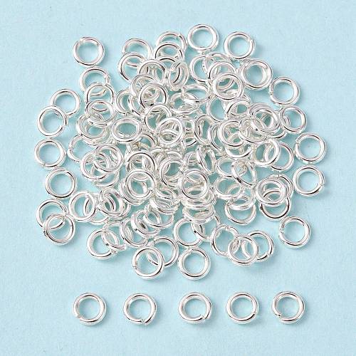 Brass Open Jump Ring Jewelry Components X-JRC5MM-S-1