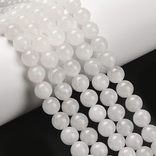 Natural Malaysia Jade Bead Strands G-A146-8mm-A29-1