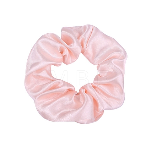 Solid Color Slick Cloth Ponytail Scrunchy Hair Ties PW-WG0966B-02-1