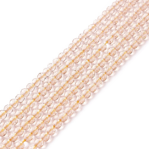 Transparent Glass Beads Strands GLAA-C019-01B-12-1