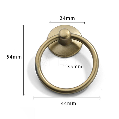 Spray Painted Alloy Drawer Drop Pull Rings CABI-PW0001-034B-02-1